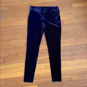 Blue velvet leggings / Loft (M) ⚡️FREE SHIPPING⚡️